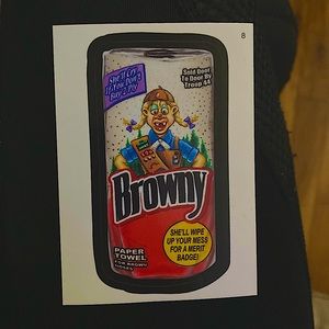 Wacky Pack Sticker(Browny)
